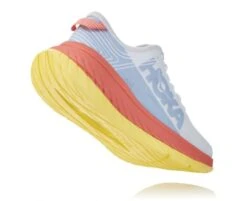 Hoka One One Carbon X Hardloopschoenen Wit/roze/geel Dames -Hoka 1102887 ncln 003