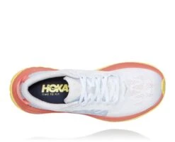 Hoka One One Carbon X Hardloopschoenen Wit/roze/geel Dames -Hoka 1102887 ncln 005