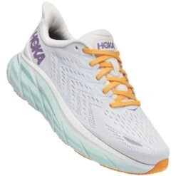 HOKA ONE ONE CLIFTON 8 W WHITE OF BLUE /ORANGE 22 -Hoka 9 108422 clifton 8 w white of blue orange 1119394 bdbw 03