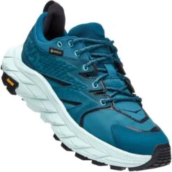 HOKA ONE ONE W ANACAPA LOW GORE-TEX BLACK/BLUE GLASS 22 -Hoka 9 111766 w anacapa low gtx black blue glass 1119373 bcbgl 03