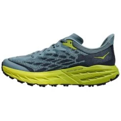 HOKA ONE ONE SPEEDGOAT 5 WIDE STONE BLUE/DARK CITRON 23 -Hoka 9 123929 speedgoat 5 wide stone blue dark citron 1123159 sbdct 02