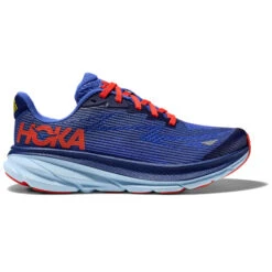 HOKA ONE ONE CLIFTON 9 YOUTH BELLWETHER BLUE/DAZZLING BLUE 23