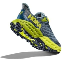 HOKA ONE ONE SPEEDGOAT 5 YOUTH STONE BLUE/DARK CITRON 23 -Hoka 9 131394 1134470 sbdct 03