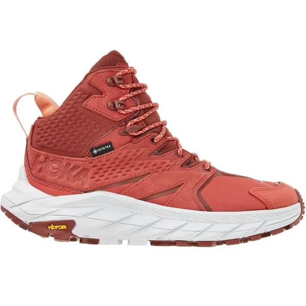 HOKA ONE ONE ANACAPA MID GORE-TEX W HOT SAUCE/CHERRY MAHOGANY 22 1 HOKA ONE ONE ANACAPA MID GORE-TEX W HOT SAUCE/CHERRY MAHOGANY 22