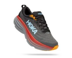 Hoka One One Hoka Bondi 8 Hardloopschoenen Grijs Heren