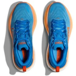 Hoka Bondi 8 Wide Hardloopschoenen Heren - Coastal Sky / Vibrant Orange -Hoka hoka bondi 8 running shoes coastal sky vibrant orange 4 1364191