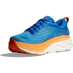 Hoka Bondi 8 Hardloopschoenen Heren - Coastal Sky / Vibrant Orange -Hoka hoka bondi 8 running shoes coastal sky vibrant orange 5 1364192 1