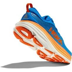 Hoka Bondi 8 Wide Hardloopschoenen Heren - Coastal Sky / Vibrant Orange -Hoka hoka bondi 8 running shoes coastal sky vibrant orange 6 1364187