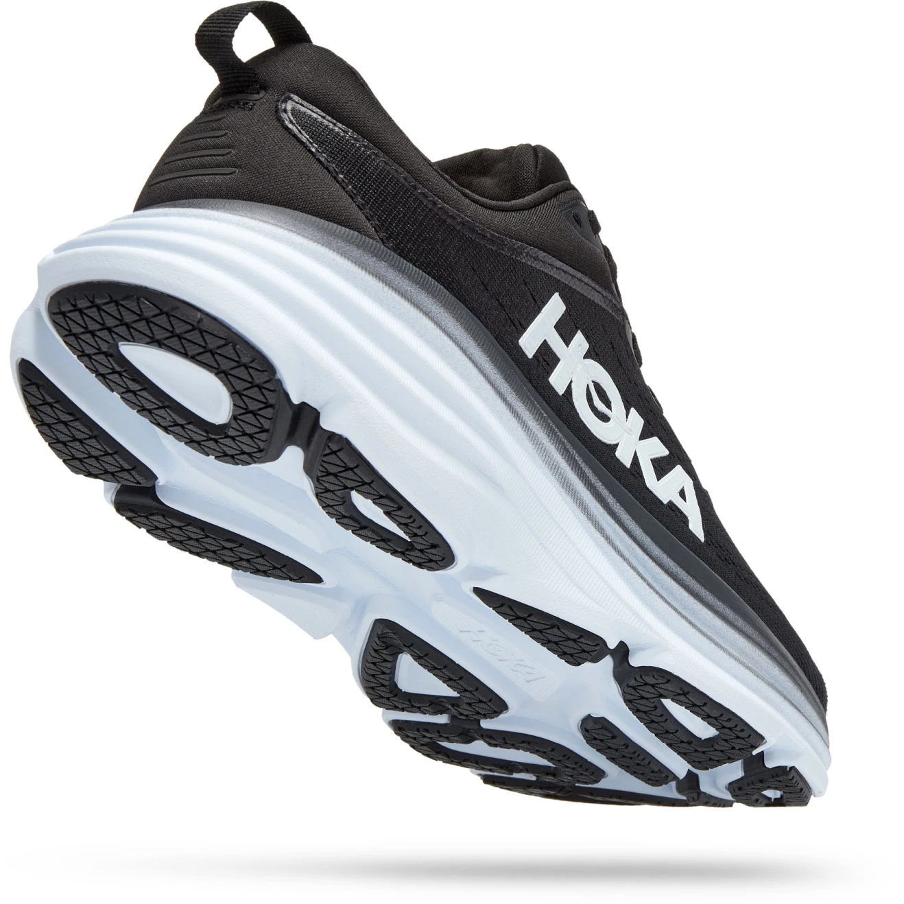 Hoka Bondi 8 Wide Hardloopschoenen Dames - Zwart / Wit 3 Hoka Bondi 8 Wide Hardloopschoenen Dames - Zwart / Wit - Afbeelding 3