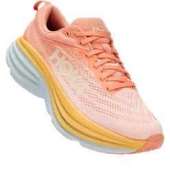 Hoka Bondi 8 Hardloopschoenen Dames - Shell Coral / Peach Parfait