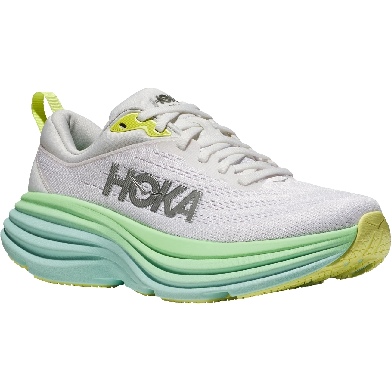 Hoka Bondi 8 Hardloopschoenen Dames - Blanc De Blanc / Sunlit Ocean 1 Hoka Bondi 8 Hardloopschoenen Dames - Blanc De Blanc / Sunlit Ocean