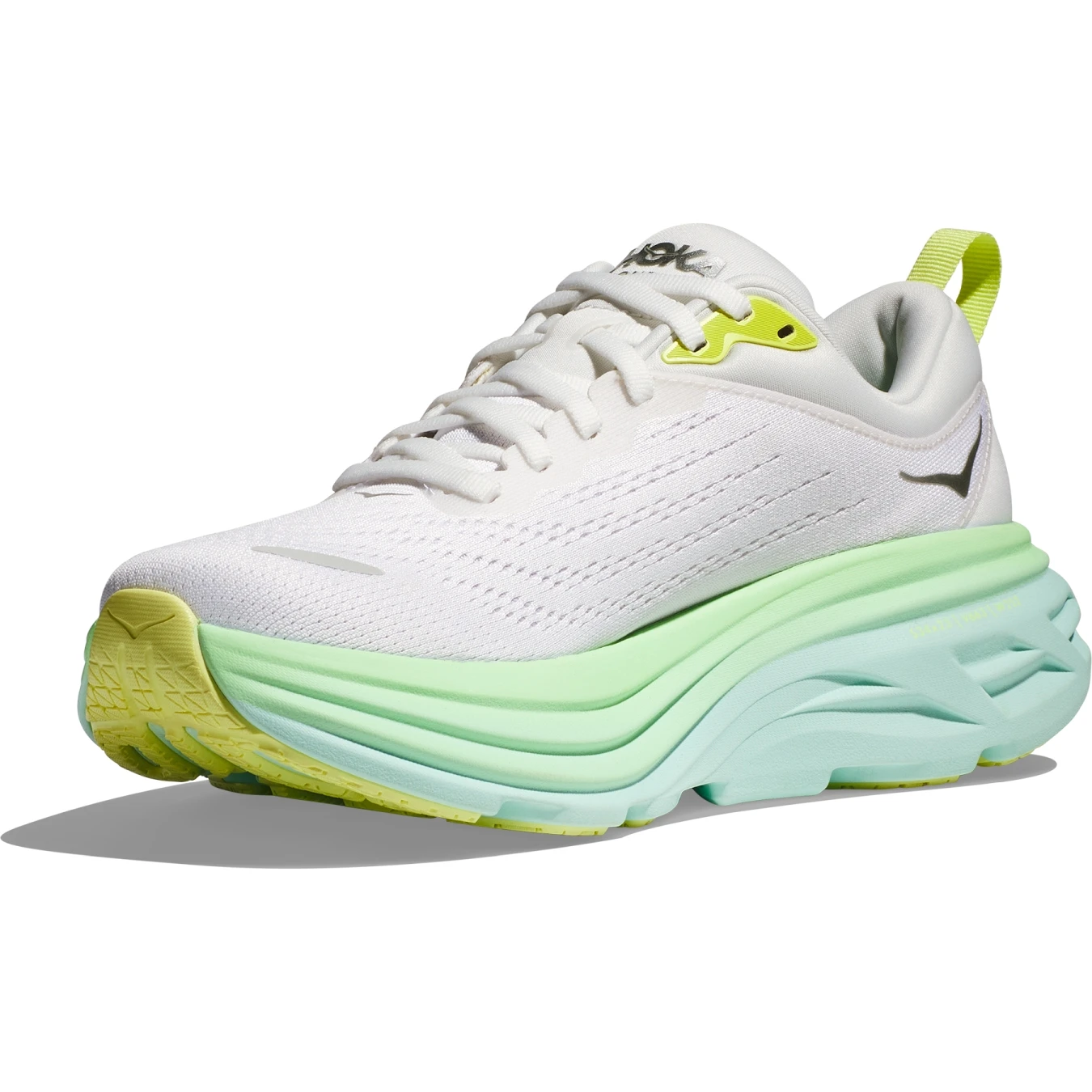 Hoka Bondi 8 Hardloopschoenen Dames - Blanc De Blanc / Sunlit Ocean 2 Hoka Bondi 8 Hardloopschoenen Dames - Blanc De Blanc / Sunlit Ocean - Afbeelding 2