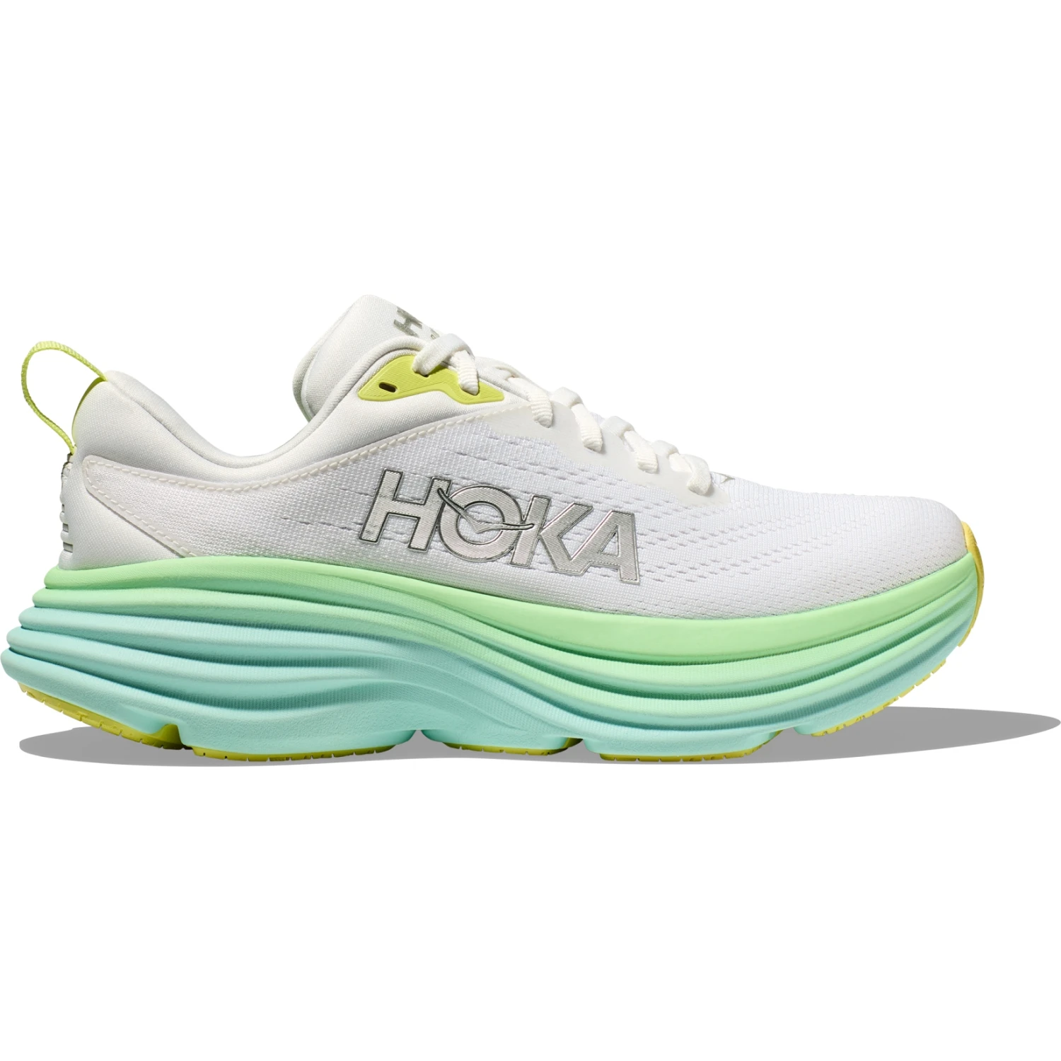Hoka Bondi 8 Hardloopschoenen Dames - Blanc De Blanc / Sunlit Ocean 3 Hoka Bondi 8 Hardloopschoenen Dames - Blanc De Blanc / Sunlit Ocean - Afbeelding 3