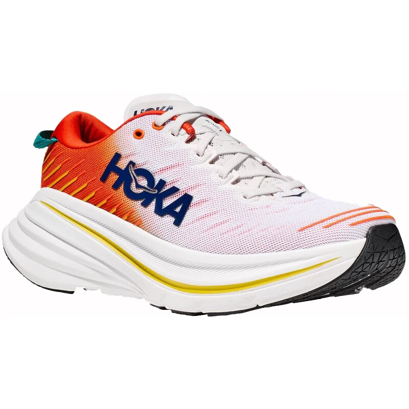 Hoka Bondi X Hardloopschoenen - Blanc De Blanc / Flame 1 Hoka Bondi X Hardloopschoenen - Blanc De Blanc / Flame
