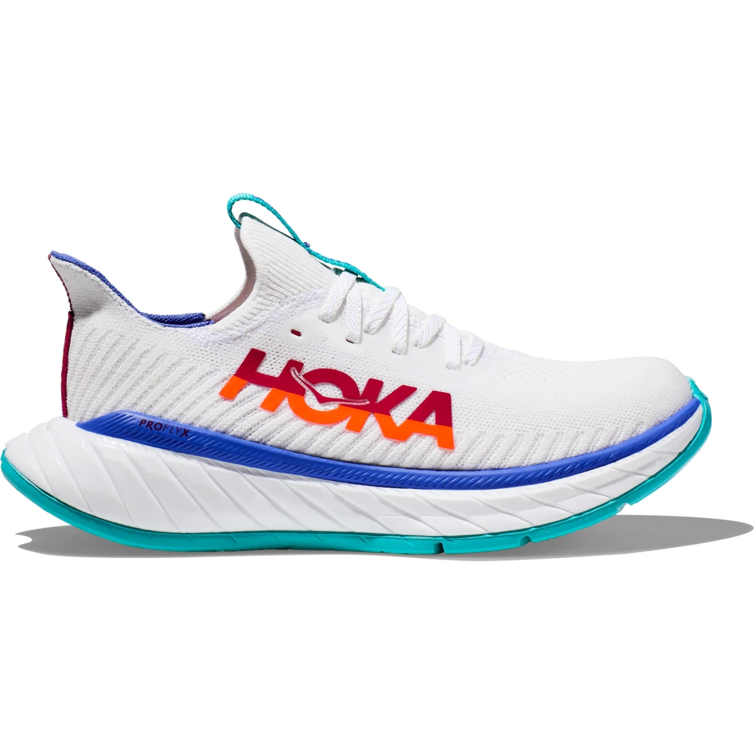 Hoka Carbon X 3 Dames Hardloopschoenen - Wit / Flame 2 Hoka Carbon X 3 Dames Hardloopschoenen - Wit / Flame - Afbeelding 2