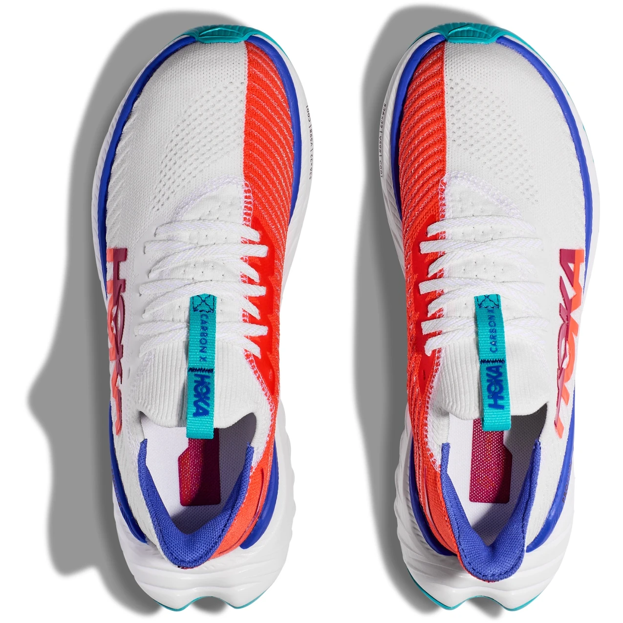 Hoka Carbon X 3 Dames Hardloopschoenen - Wit / Flame 5 Hoka Carbon X 3 Dames Hardloopschoenen - Wit / Flame - Afbeelding 5