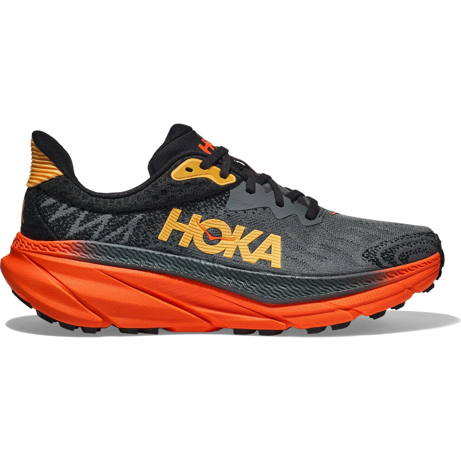 Hoka Challenger 7 Hardloopschoenen Heren - Castlerock / Flame 3 Hoka Challenger 7 Hardloopschoenen Heren - Castlerock / Flame - Afbeelding 3