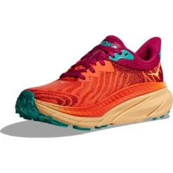 Hoka Challenger 7 Hardloopschoenen Dames - Flame / Cherries Jubilee -Hoka hoka challenger atr 7 women s running shoes flame cherries jubilee 6 1439536 1