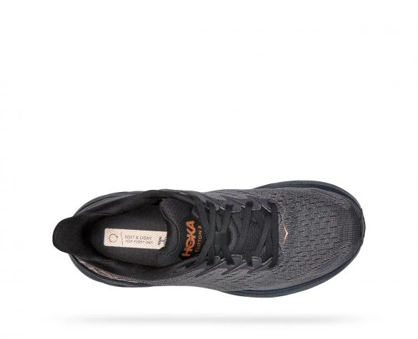 Hoka One One Hoka Clifton 8 Hardloopschoenen Grijs/zwart Dames 3 Hoka One One Hoka Clifton 8 Hardloopschoenen Grijs/zwart Dames - Afbeelding 3