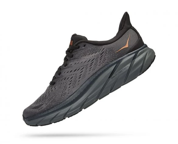Hoka One One Hoka Clifton 8 Hardloopschoenen Grijs/zwart Dames 2 Hoka One One Hoka Clifton 8 Hardloopschoenen Grijs/zwart Dames - Afbeelding 2