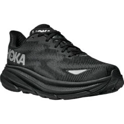 Hoka Clifton 9 GTX Dames Hardloopschoenen - Zwart / Zwart