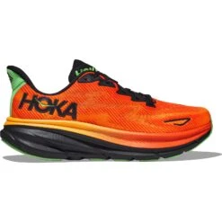 Hoka Clifton 9 Hardloopschoenen Heren - Flame / Vibrant Orange -Hoka hoka clifton 9 running shoes flame vibrant orange 2 1502491