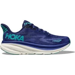 Hoka Clifton 9 Hardloopschoenen Dames - Bellwether Blue / Evening Sky -Hoka hoka clifton 9 womens running shoes bellwether blue evening sky 8 1502374