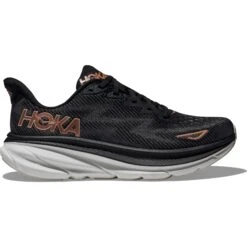 Hoka Clifton 9 Hardloopschoenen Dames - Zwart / Rose Gold -Hoka hoka clifton 9 womens running shoes black rose gold 3 1502396