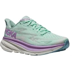 Hoka Clifton 9 Hardloopschoenen Dames - Sunlit Ocean / Lilac Mist