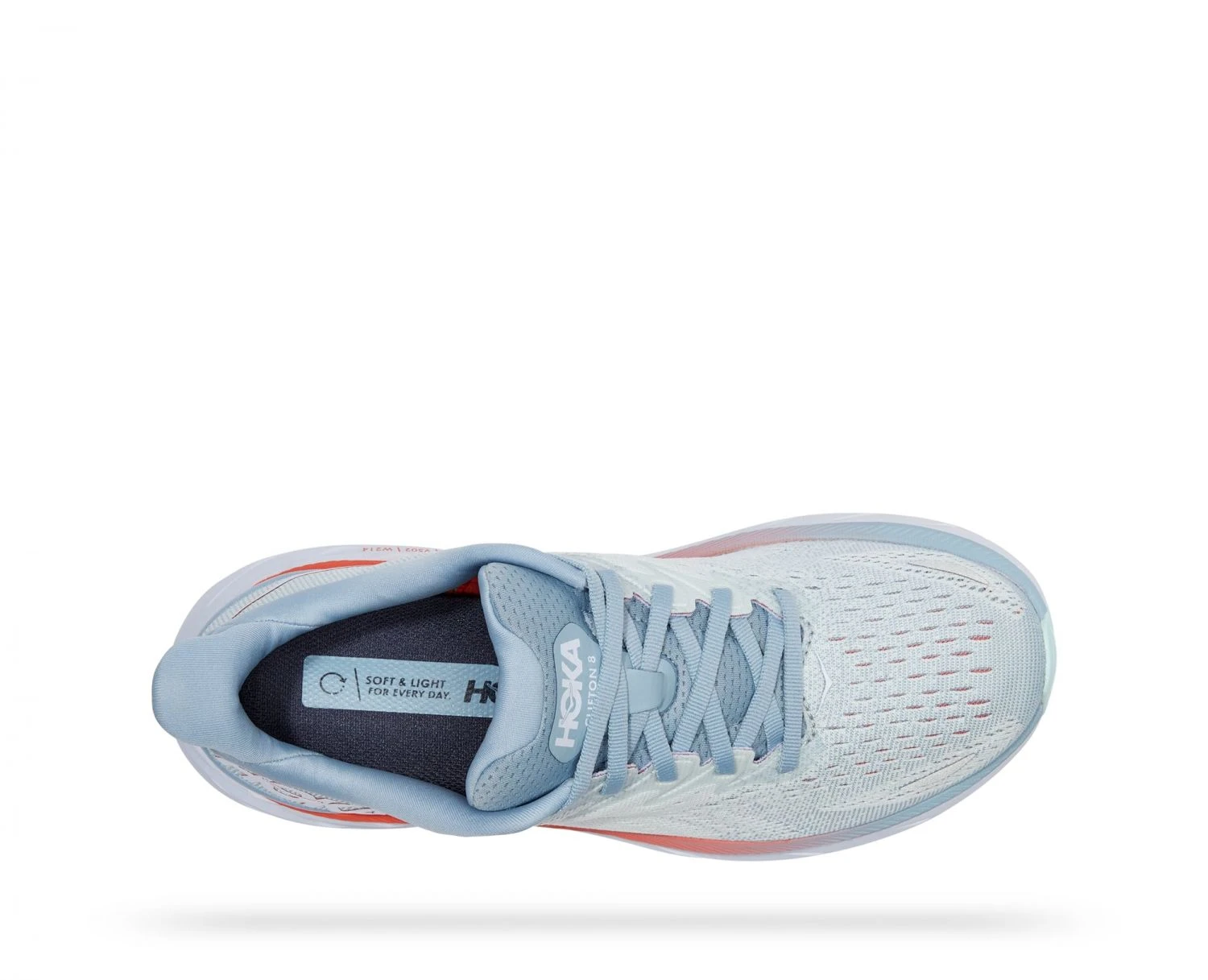 Hoka One One Hoka Clifton 8 Wide Hardloopschoenen Lichtblauw Dames 3 Hoka One One Hoka Clifton 8 Wide Hardloopschoenen Lichtblauw Dames - Afbeelding 3