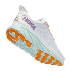 Hoka One One Clifton 8 Hardloopschoenen Grijs/oranje Dames -Hoka hoka dames 1119394 bdbw 003
