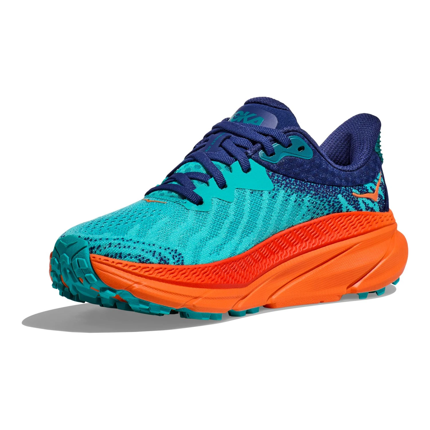 Hoka One One Hoka Challenger ATR 7 Hardloopschoenen Blauw/oranje Dames 2 Hoka One One Hoka Challenger ATR 7 Hardloopschoenen Blauw/oranje Dames - Afbeelding 2
