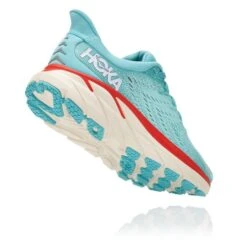 Hoka One One Clifton 8 Hardloopschoenen Blauw/rood Dames -Hoka hoka dames clifton 8 1119394 aebl 003