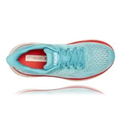 Hoka One One Clifton 8 Hardloopschoenen Blauw/rood Dames -Hoka hoka dames clifton 8 1119394 aebl 004