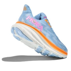 Hoka One One Hoka Clifton 9 Hardloopschoenen Blauw/oranje Dames -Hoka hoka hardloopschoenen 1127896 abiw 004