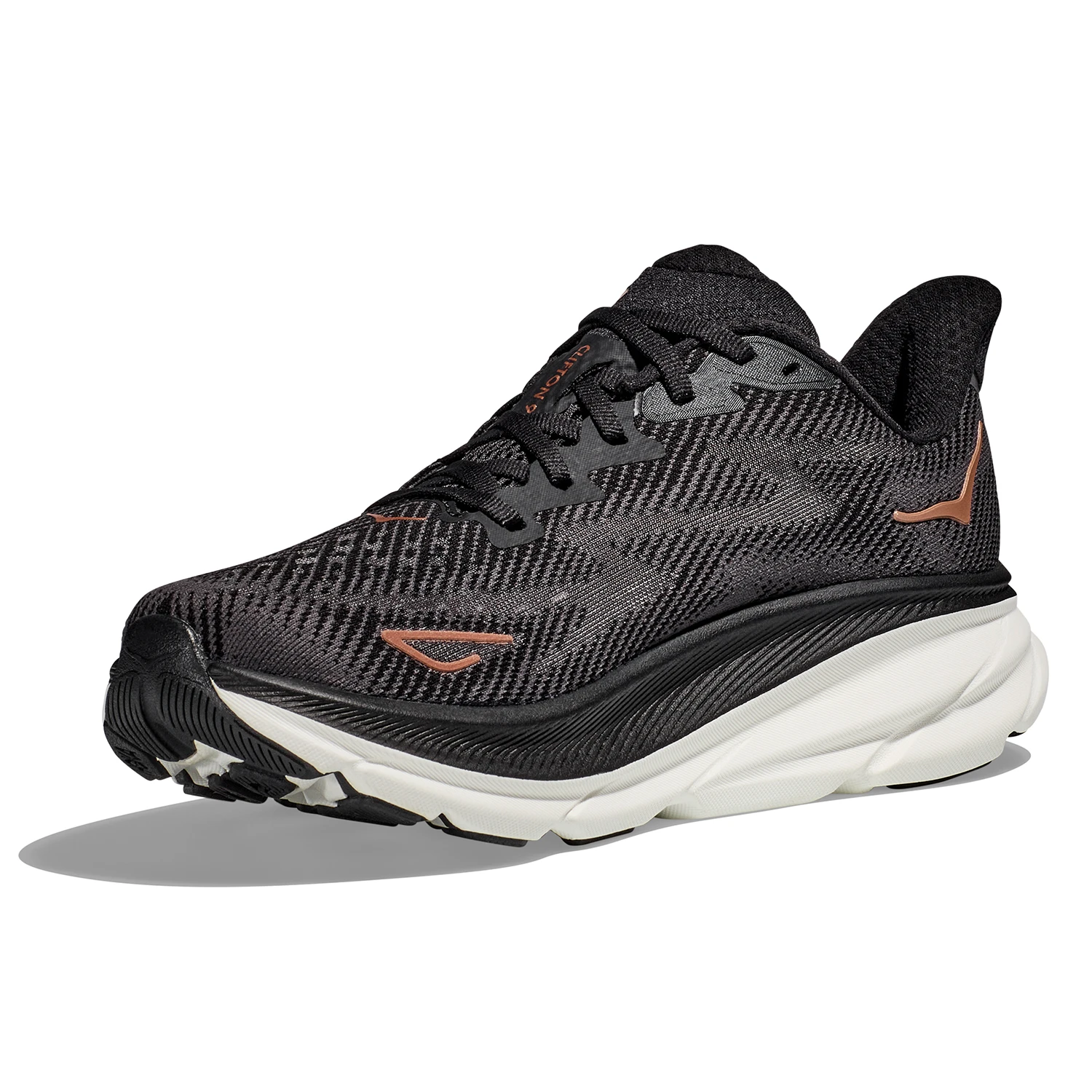 Hoka One One Hoka Clifton 9 Hardloopschoenen Zwart/bruin Dames 2 Hoka One One Hoka Clifton 9 Hardloopschoenen Zwart/bruin Dames - Afbeelding 2