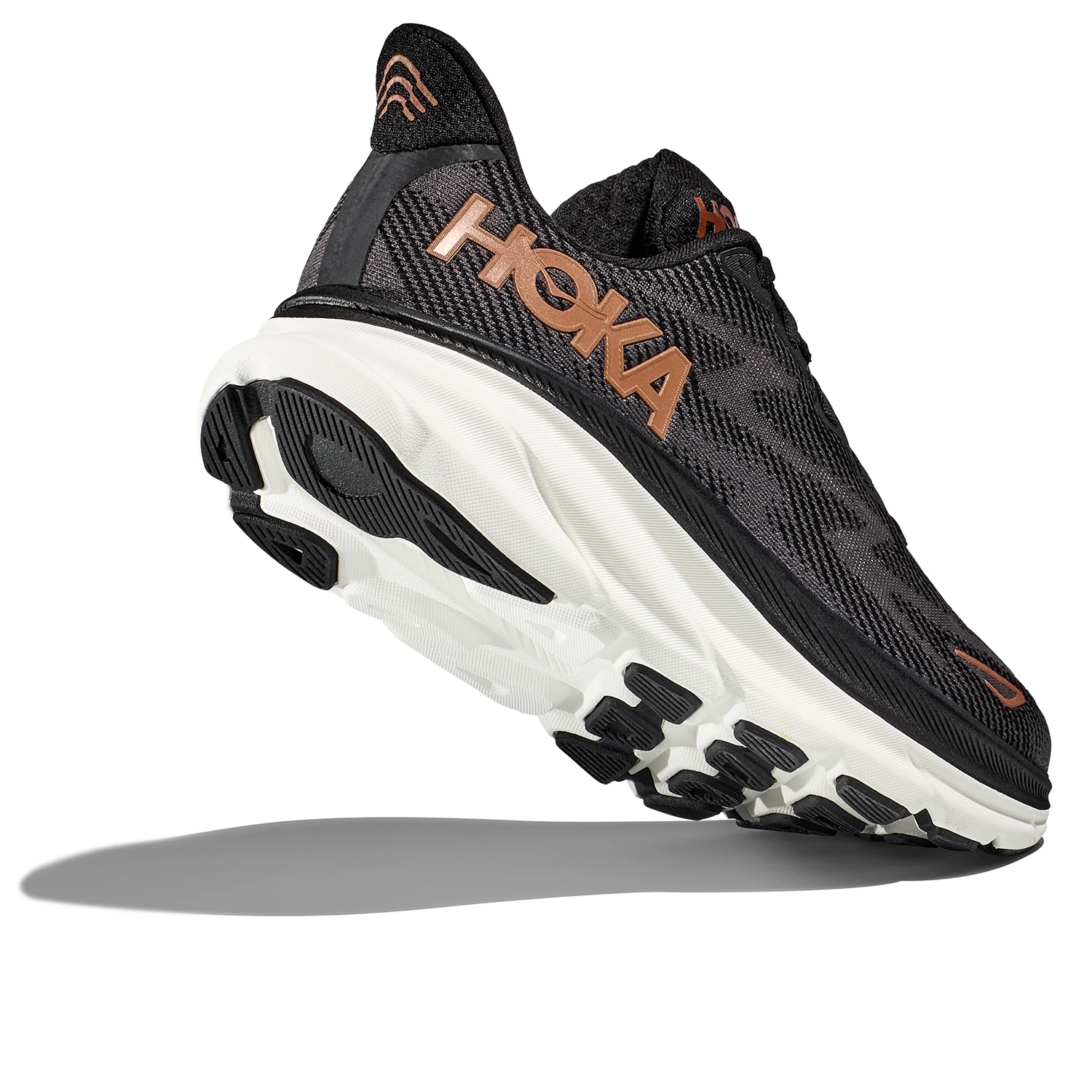 Hoka One One Hoka Clifton 9 Hardloopschoenen Zwart/bruin Dames 4 Hoka One One Hoka Clifton 9 Hardloopschoenen Zwart/bruin Dames - Afbeelding 4