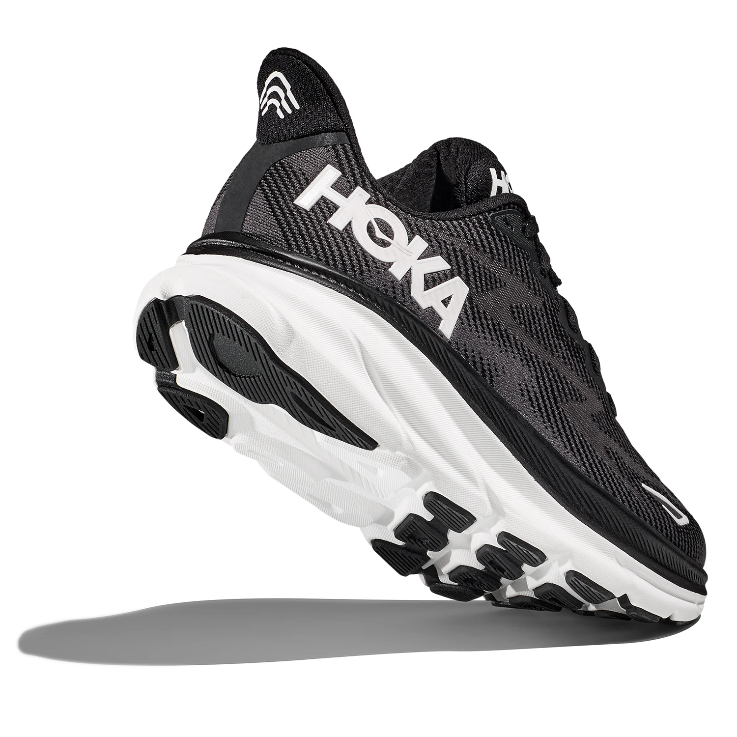 Hoka One One Hoka Clifton 9 Hardloopschoenen Zwart/wit Dames 4 Hoka One One Hoka Clifton 9 Hardloopschoenen Zwart/wit Dames - Afbeelding 4