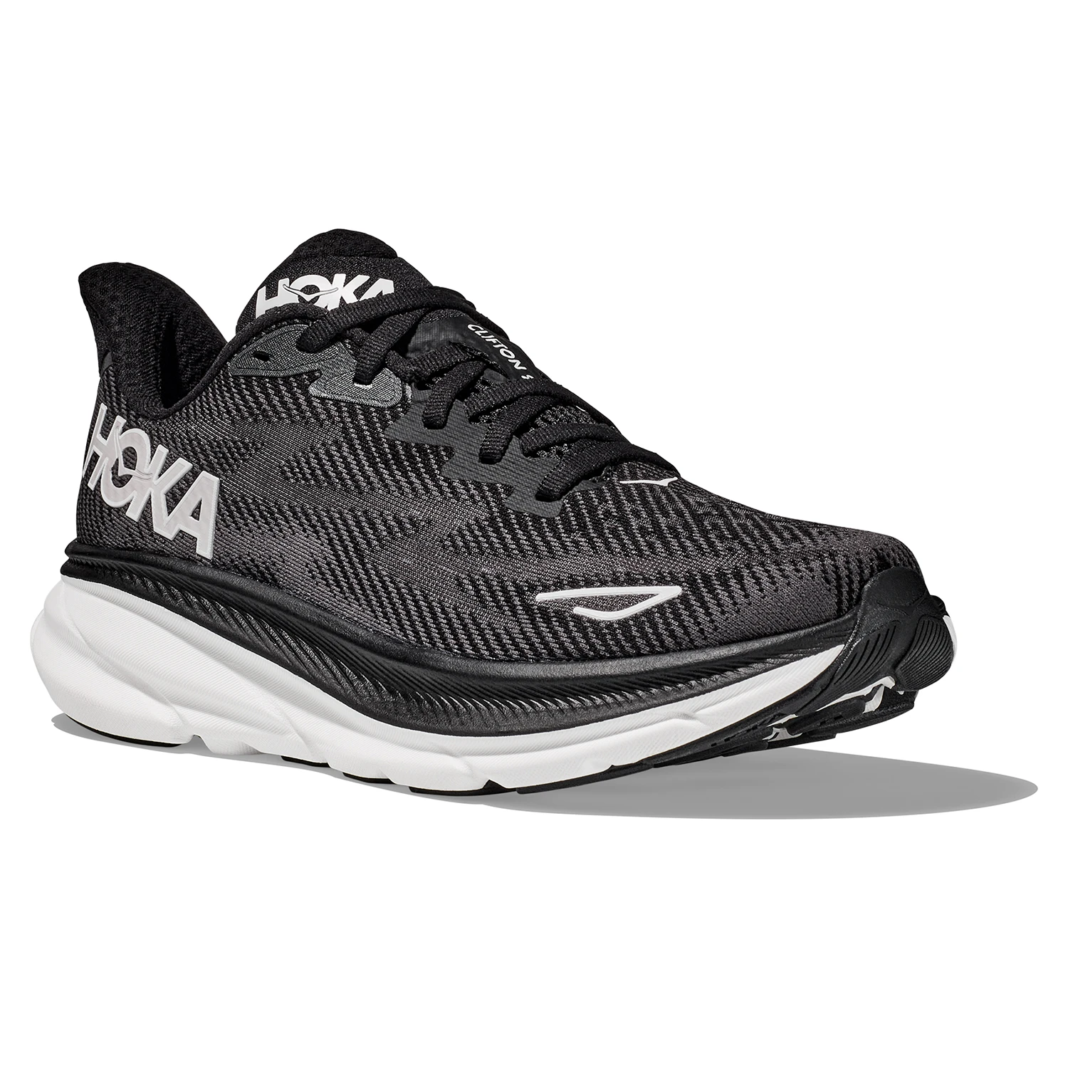 Hoka One One Hoka Clifton 9 Hardloopschoenen Zwart/wit Dames 7 Hoka One One Hoka Clifton 9 Hardloopschoenen Zwart/wit Dames - Afbeelding 7