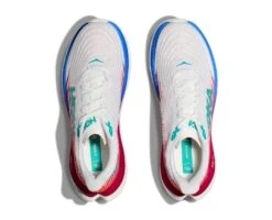 Hoka One One Hoka Mach 5 Hardloopschoenen Wit/rood Heren 9 Hoka One One Hoka Mach 5 Hardloopschoenen Wit/rood Heren -Hoka hoka heren mach 5 1127893 wfm 02