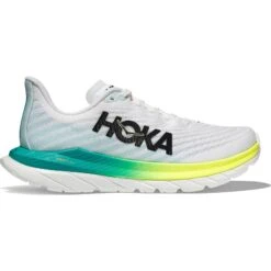 Hoka Mach 5 Wide Hardloopschoenen - Wit / Blue Glass 10 Hoka Mach 5 Wide Hardloopschoenen - Wit / Blue Glass -Hoka hoka mach 5 running shoes white blue glass 1 1503123 1