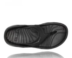 Hoka One One Hoka ORA Recovery Flip Slippers Zwart Dames -Hoka hoka ora recovery flip 1117910 bdggr 003