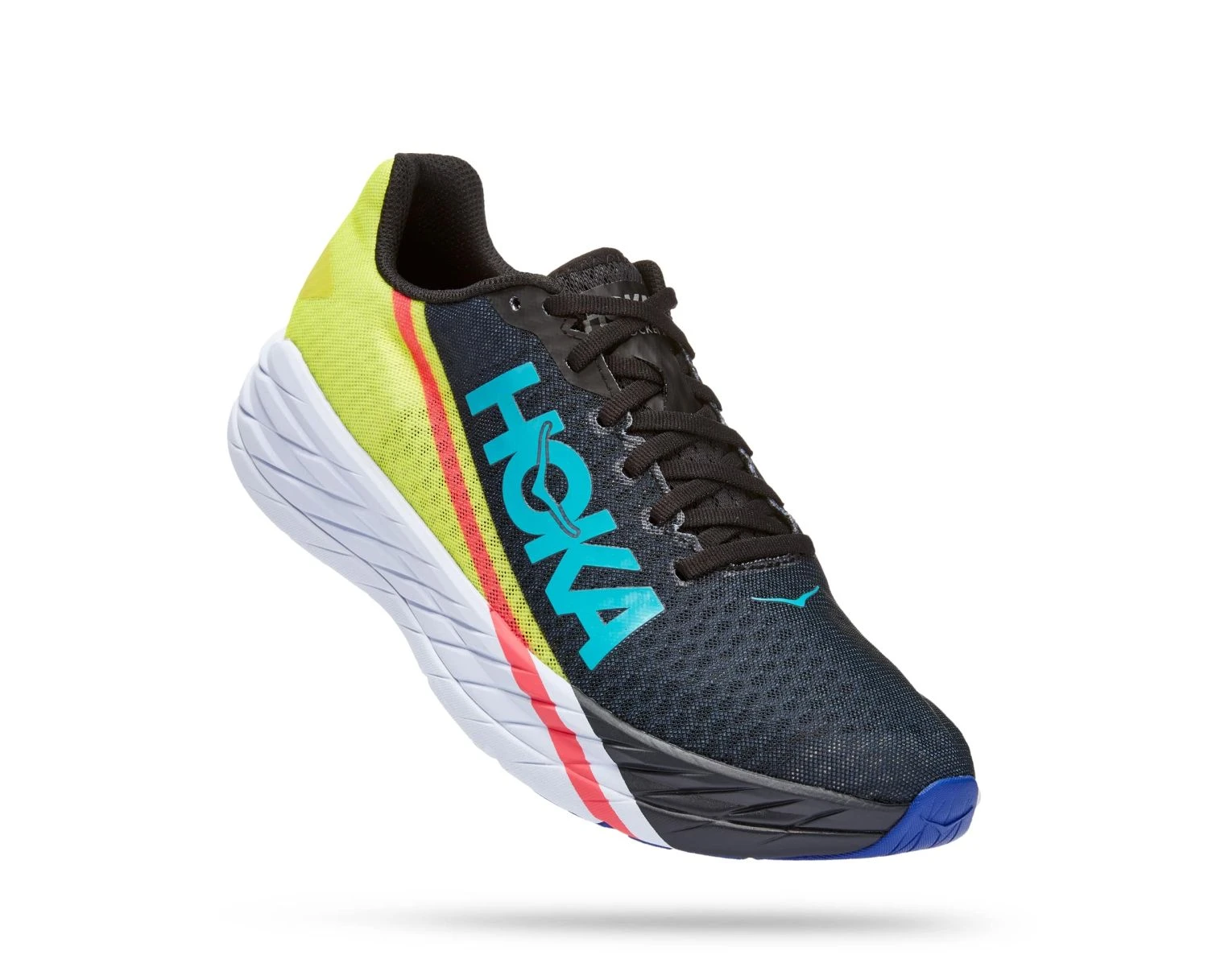 Hoka One One Hoka Rocket X Hardloopschoenen Zwart/geel Unisex 1 Hoka One One Hoka Rocket X Hardloopschoenen Zwart/geel Unisex