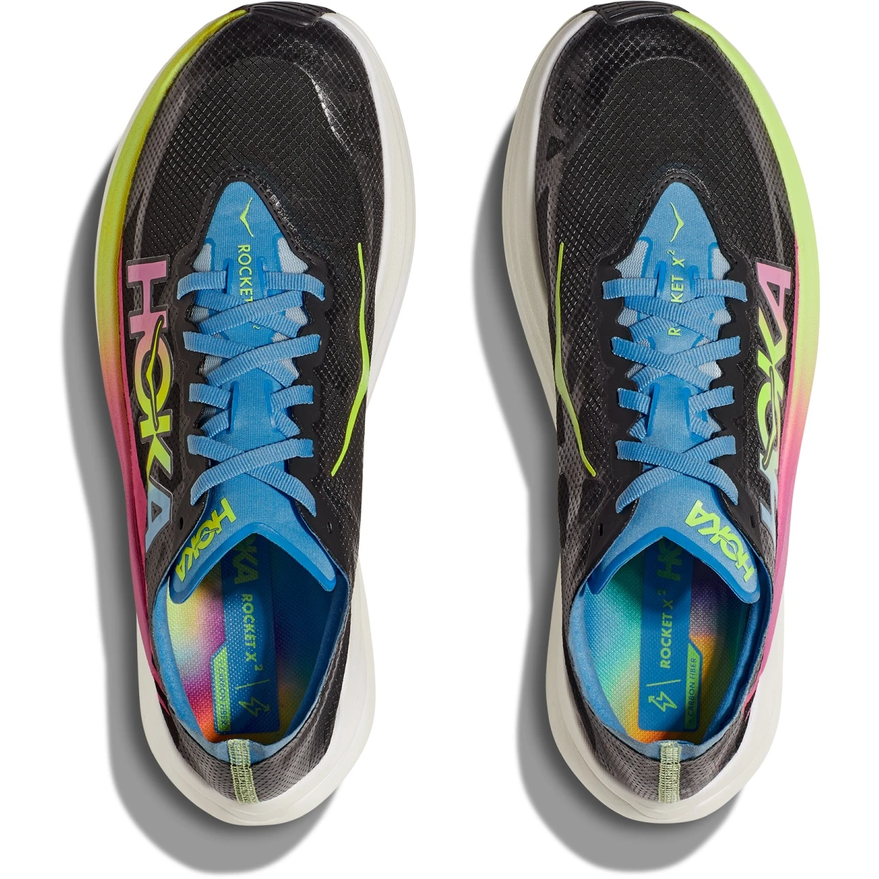 Hoka Rocket X 2 Unisex Hardloopschoenen - Zwart / Multi 8 Hoka Rocket X 2 Unisex Hardloopschoenen - Zwart / Multi - Afbeelding 8