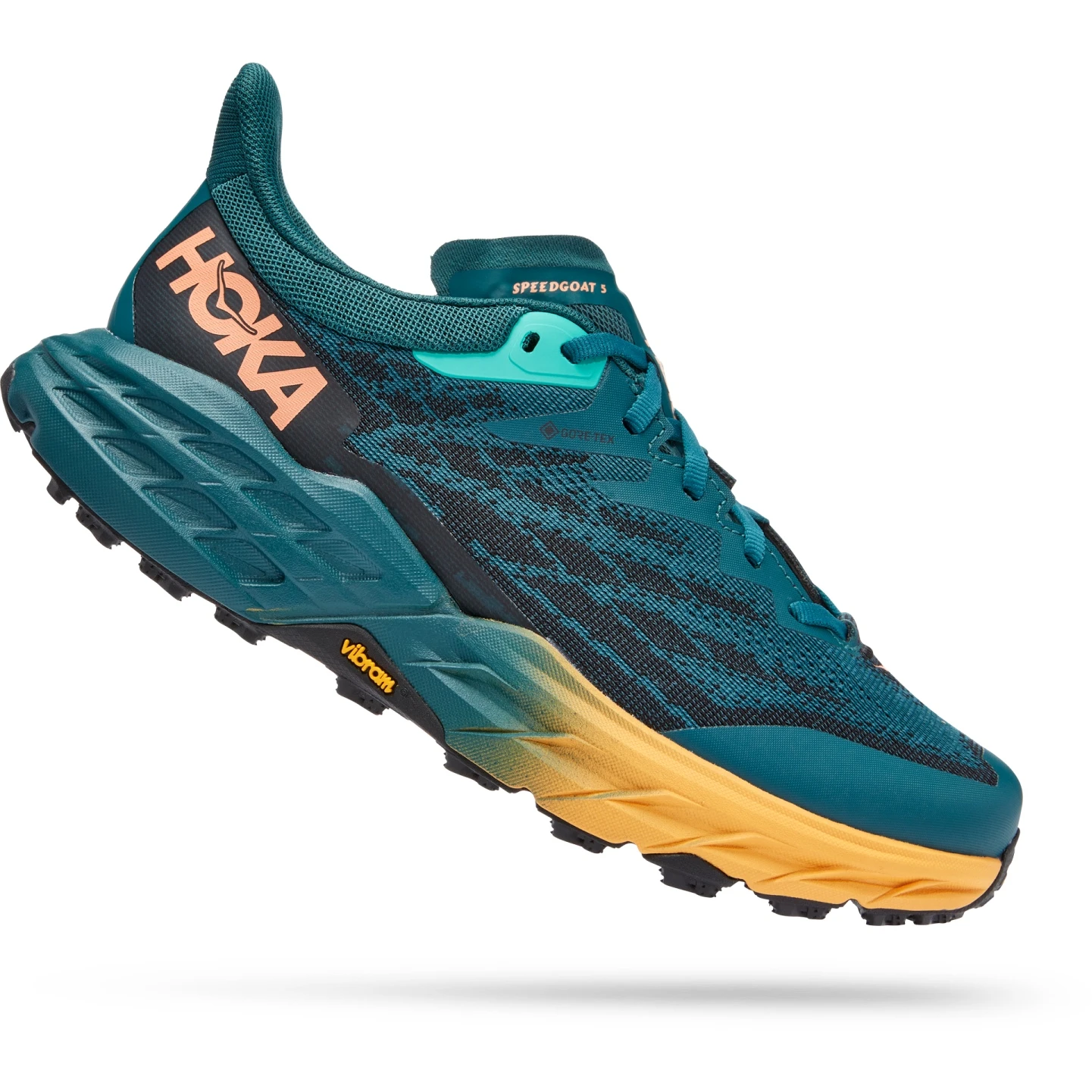 Hoka Speedgoat 5 GTX Dames Hardloopschoenen - Deep Teal / Zwart 3 Hoka Speedgoat 5 GTX Dames Hardloopschoenen - Deep Teal / Zwart - Afbeelding 3