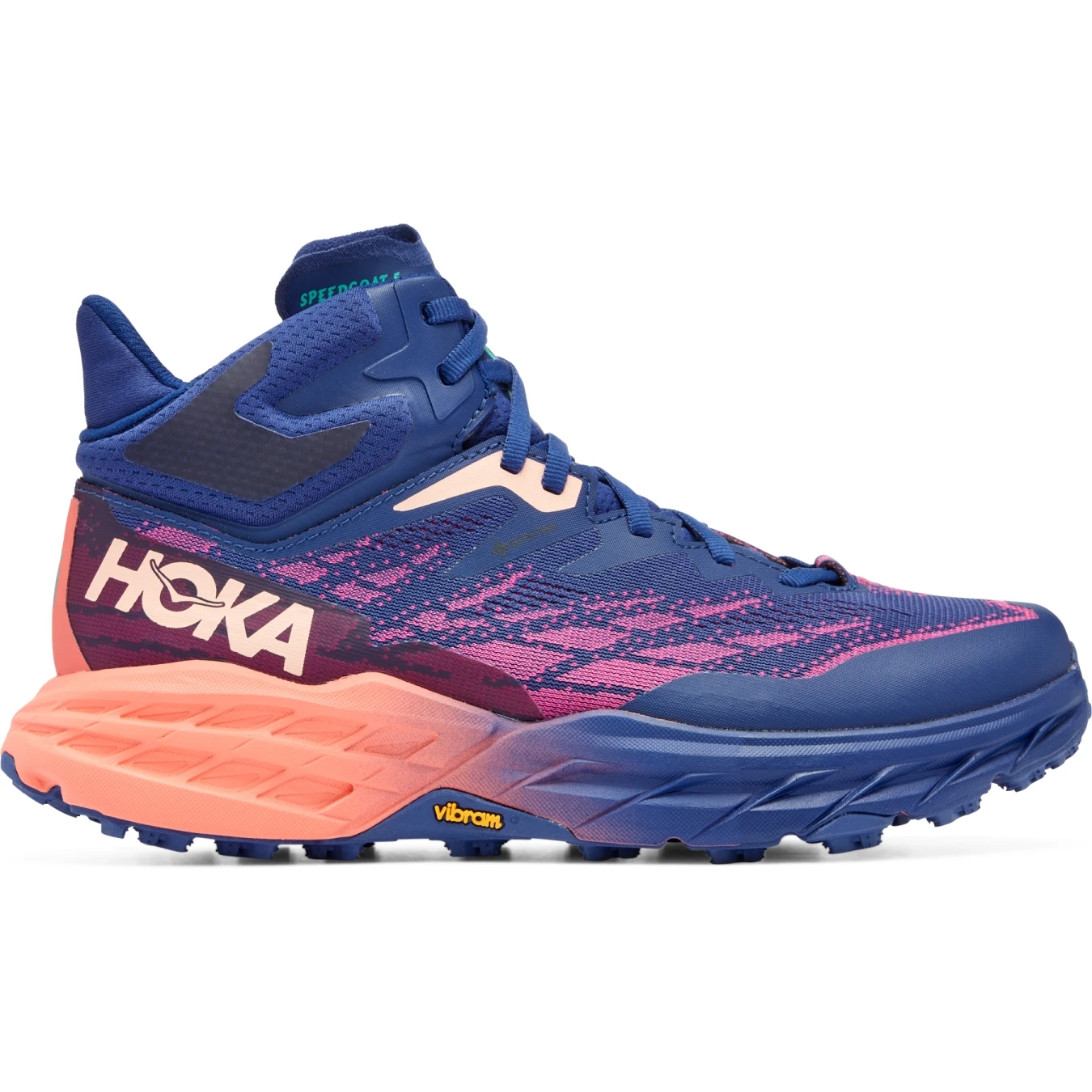 Hoka Speedgoat 5 Mid GTX Dames Hardloopschoenen - Bellwether Blue / Camellia 5 Hoka Speedgoat 5 Mid GTX Dames Hardloopschoenen - Bellwether Blue / Camellia - Afbeelding 5