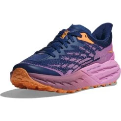 Hoka Speedgoat 5 Hardloopschoenen Dames - Bellwether Blue / Cyclamen -Hoka hoka speedgoat 5 women s running shoes bellwether blue cyclamen 4 1377705