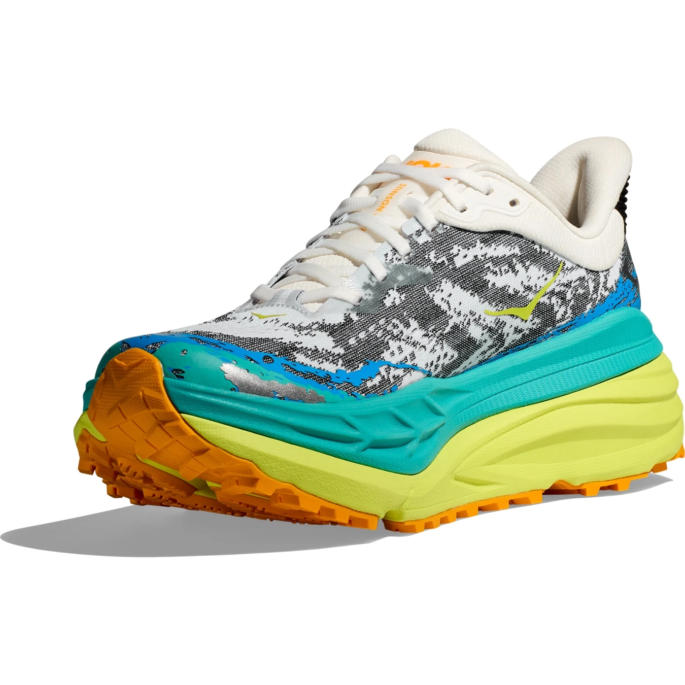 Hoka Stinson 7 Hardloopschoenen Dames - Wit / Evening Primrose 2 Hoka Stinson 7 Hardloopschoenen Dames - Wit / Evening Primrose - Afbeelding 2