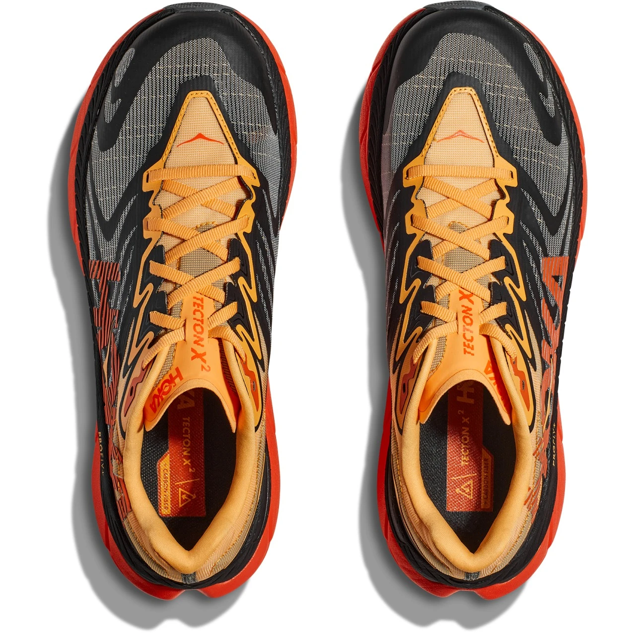 Hoka Tecton X 2 Hardloopschoenen Heren - Zwart / Flame 7 Hoka Tecton X 2 Hardloopschoenen Heren - Zwart / Flame - Afbeelding 7