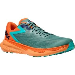 Hoka Zinal Hardloopschoenen - Trellis / Vibrant Orange